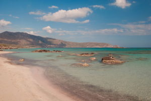 Wonderful Elafonisi beach with pink sand